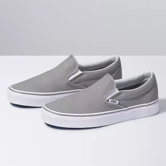 Vans Shoes - Grey slip on vans                                                           9.5